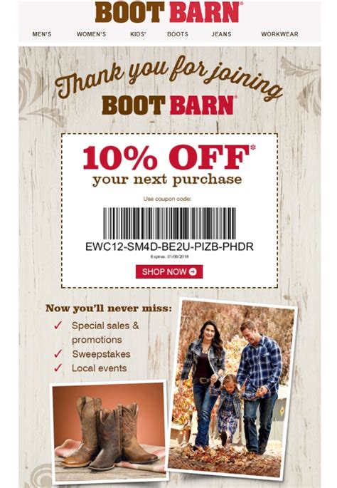 Boot Barn Coupon Printable Obrien's Website