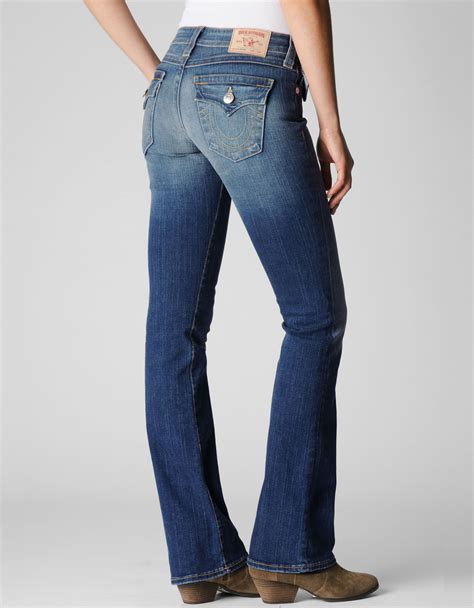 boot cut mid rise jeans for women