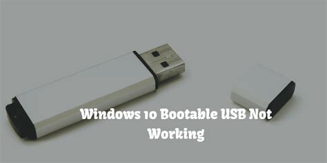 Bootable Usb Flash Drive Not Working