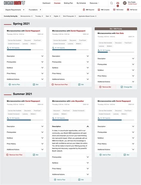 booth courses schedule