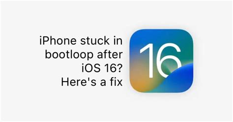 Bootloop in iOS 16.2