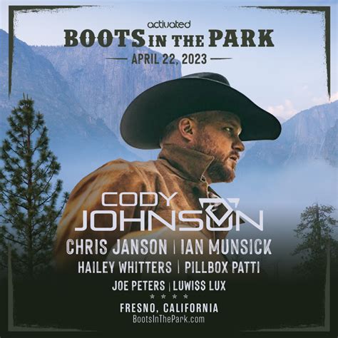 boots in the park 2023 california