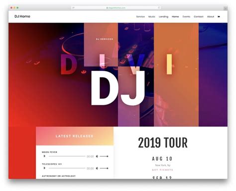 DJ Music Bootstrap template ID 300111860 from