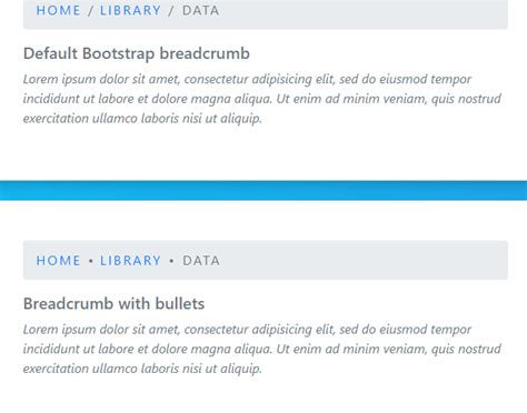 Bootstrap 3 Breadcrumbs