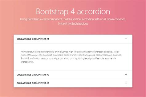 bootstrap 4 accordion expand all