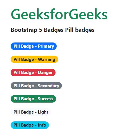bootstrap 4 badge pill