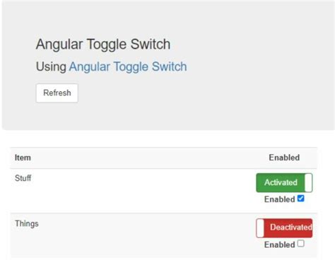 Bootstrap 4 Toggle Switch Angular