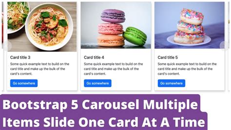 bootstrap 5 carousel multiple items