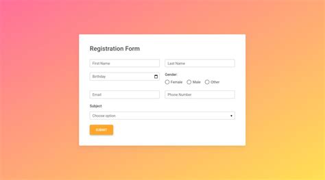 bootstrap 5 form examples