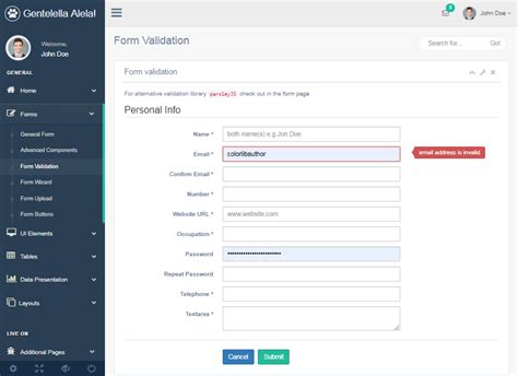 bootstrap 5 form validation example