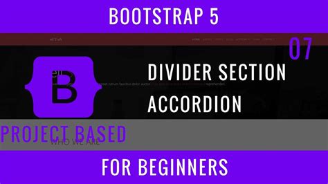 bootstrap 5 section divider