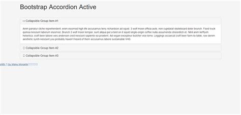 Bootstrap Accordion Get Active