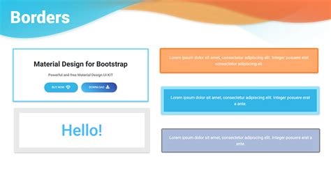 bootstrap border examples