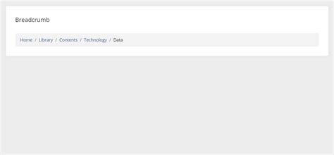 Bootstrap Breadcrumb No Background