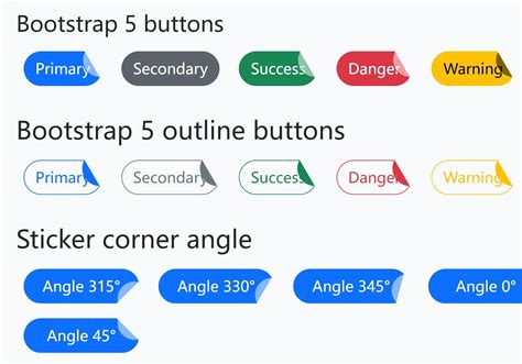 Bootstrap Button Round Corner
