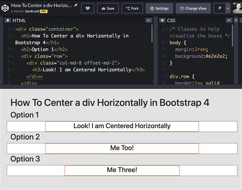 bootstrap center text horizontally