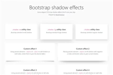 bootstrap class for card shadow