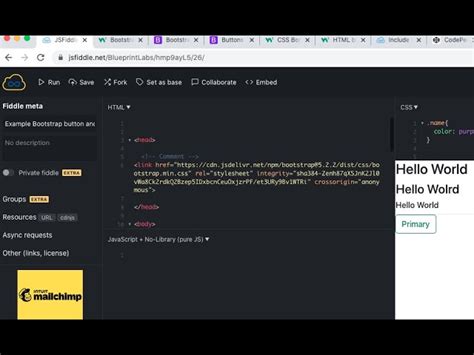 Bootstrap Form Jsfiddle