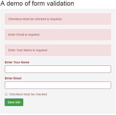Bootstrap Form Validation Jquery