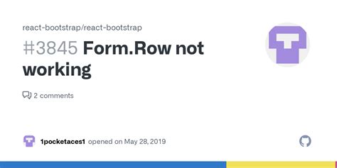 Bootstrap Form-Row Not Working
