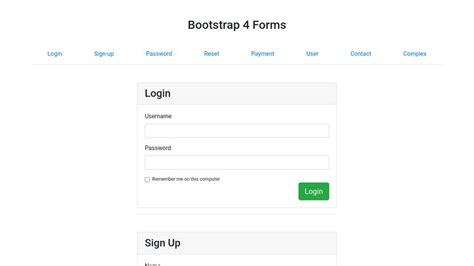 Bootstrap Forms Username
