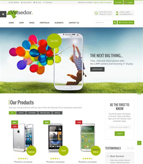 Bootstrap Information Display Template