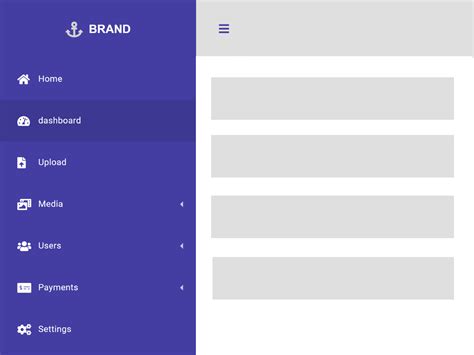 Bootstrap Left Menu Navbar