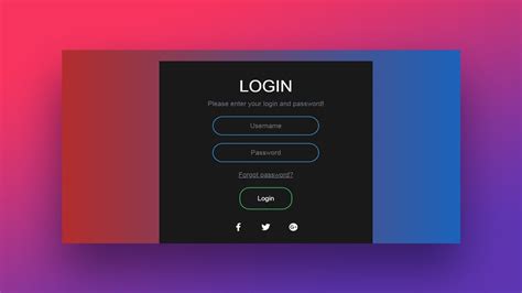 bootstrap login page example