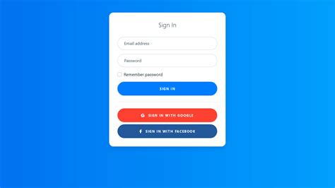 bootstrap login screen with floating labels
