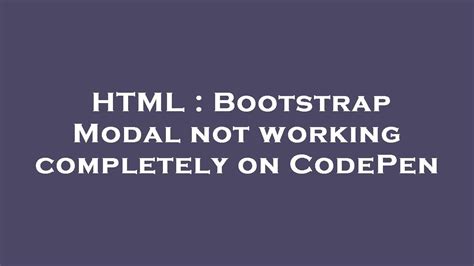 bootstrap modal not working in react