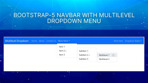 bootstrap navbar with dropdown