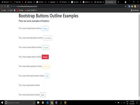 Bootstrap Outline Button