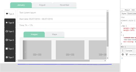 Bootstrap Overflow Scroll Not Working