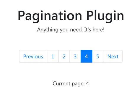 bootstrap pagination working example