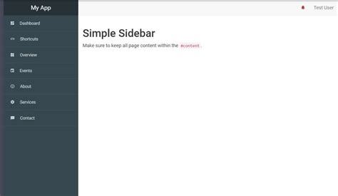 Bootstrap Sidebar Layout Example