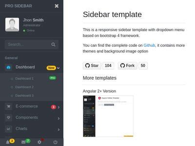 Bootstrap Sidebar Set Active