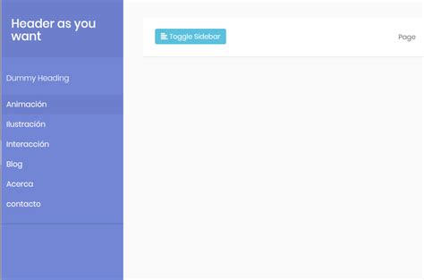 Bootstrap Sidebar With Top Navbar