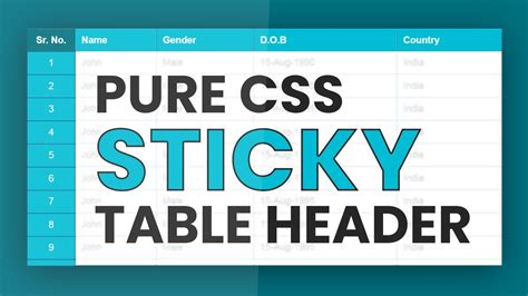bootstrap table sticky header