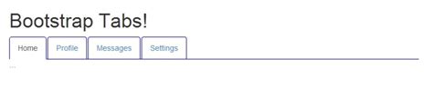 bootstrap tabs