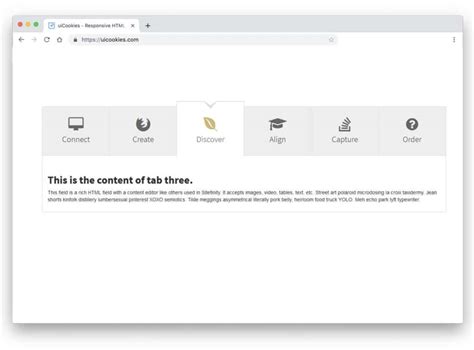 Bootstrap Tabs With Content Example