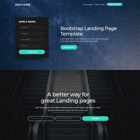 bootstrap template for free