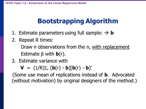 Bootstrapping Algorithm