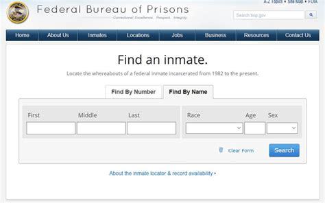 bop prison inmate locator