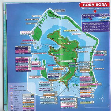 Mapa de BoraBora Bora bora map, Bora bora, Bora bora vacation