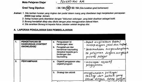 Contoh Isi Borang Naik Pangkat Dg48 - Riset