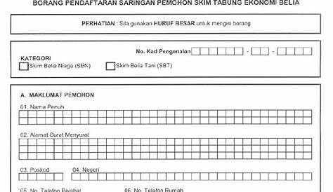 Borang Permohonan Pas Kerja Malaysia Sabah - Borang G Wilayah