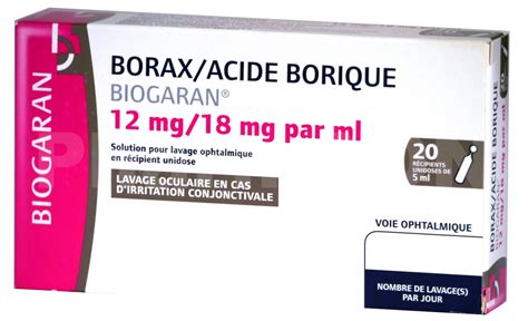 borax acide borique