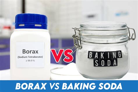 borax powder and baking soda