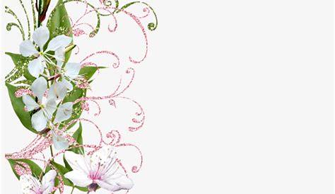 Pink flowers border stock vector. Illustration of leaf - 56807047