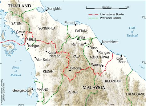 border of malaysia and thailand